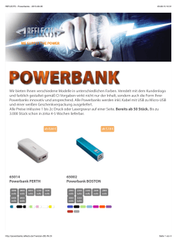 Powerbank-Preisliste/Sortiment 1 - miko