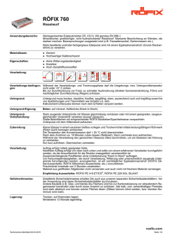 Technisches Merkblatt