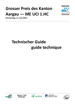 Grosser Preis des Kanton Aargau &mdash; ME UCI 1.HC Technischer