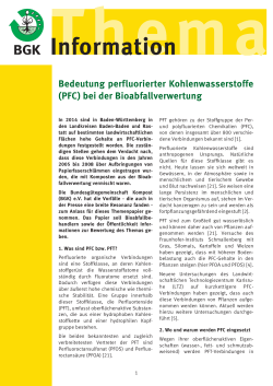 Themenpapier PFC - Bundesgütegemeinschaft Kompost e.V.