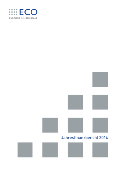 Jahresfinanzbericht 2014 - ECO Business