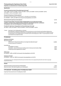 Drucken / Speichern - Sparkasse Gera