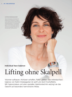 Lifting ohne Skalpell - Katrin Dreissigacker