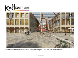 Bericht über den Neubau der Stadtbibliothek Hanau
