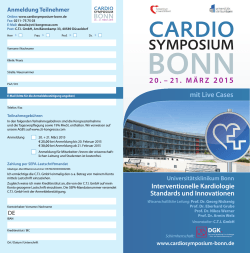 Flyer PDF - Cardio Symposium Bonn