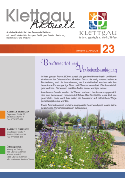 Gemeindeblatt vom 03.06.2015 (KW 23)