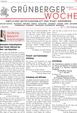GR&Uuml;NBERGER WOCHE