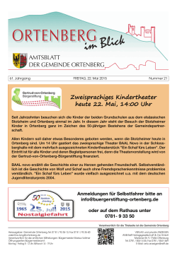 Amtsblatt Woche 21 - Ortenberg