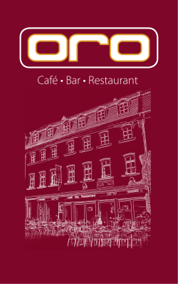 Café • Bar • Restaurant - Oro Bar und Restaurant