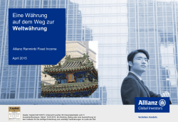 Eine W&auml;hrung auf dem Weg zur Weltw&auml;hrung