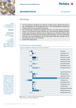 Devisenfokus: US-Dollar (16.04.2015 | PDF, 1 MB)