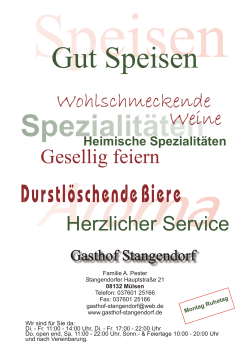 - GASTHOF STANGENDORF