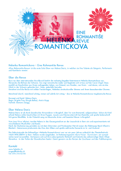 Pressetext PDF - helenka romantickova