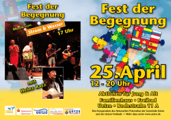 Fest der Begegnung