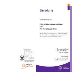 Einf&uuml;hrung &ndash; Hoerschelmann