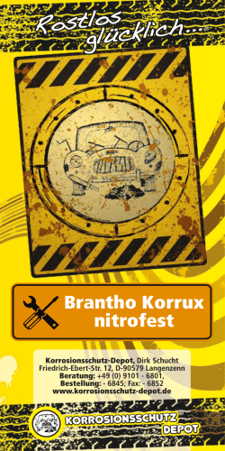 Brantho Korrux nitrofest - Korrosionsschutz
