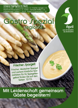 Gastro Spezial Regional - April 2015