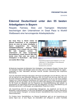 Edenred Deutschland unter den 55 besten Arbeitgebern in Bayern