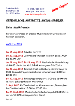 Drucken Sie den Flyer aus  - Swiss
