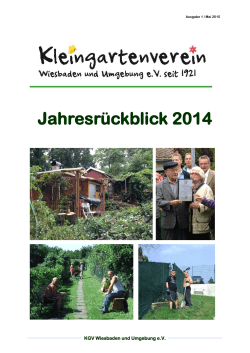 KGV-Jahresrückblick 2014