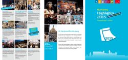 Highlights 2015 - Tourismus N&uuml;rnberg