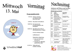 Flyer Kinderfest - Stadt Schwäbisch Hall