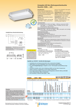 Kompakte LED-Not - Notleuchten