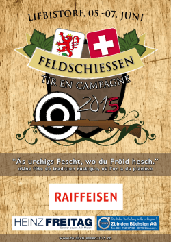Festf&uuml;hrer Feldschiessen 2015 in Liebistorf