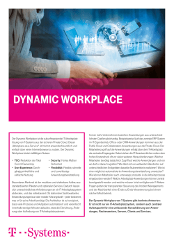 Factsheet Dynamic Workplace - T