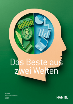 Haniel Gesch&auml;ftsbericht 2014