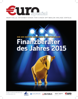 Finanzberater des Jahres 2015