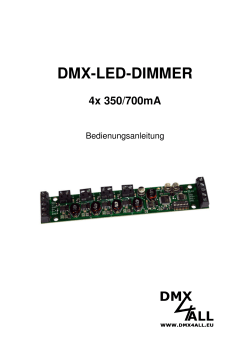 DMX-LED-DIMMER 4x 350/700mA