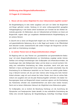 Einf&uuml;hrung eines B&uuml;rgerschaftsreferendums