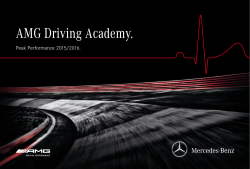 Broschüre AMG Peak Performance 2015/2016 - Mercedes-AMG