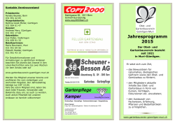 Jahresprogramm 2015