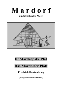 Et Mardröpske Plat Das Mardorfer Platt