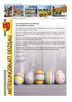 Gemeindemitteilungsblatt vom 02.04.2015
