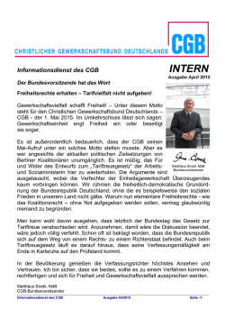 CGB Intern Nr. 04/2015
