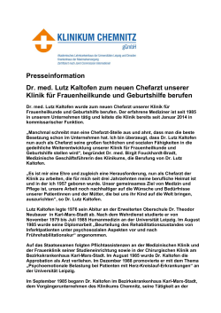 37 KB PDF Format - Klinikum Chemnitz