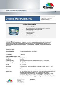 Technisches Merkblatt