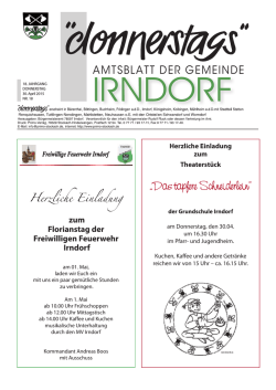 donnerstags, KW 201518