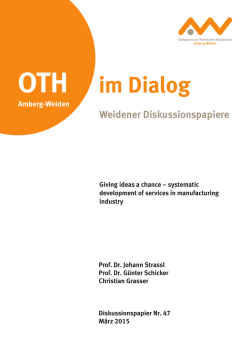 im Dialog - Ostbayerische Technische Hochschule Amberg
