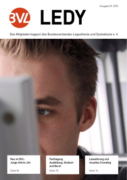 LeDy 1/15 - Bundesverband für Legasthenie und Dyskalkulie e.V.