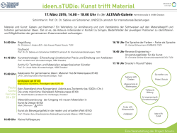 ideen.sTUDio: Kunst trifft Material