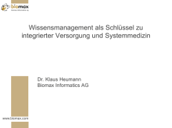 Dr. Klaus Heumann - 3. Bayerischen Tag der Telemedizin