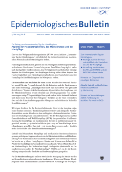 Epidemiologisches Bulletin 18/2015 (PDF, 111KB, Datei ist nicht