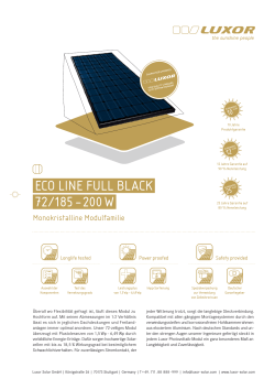 Eco linE FUll BlAcK 72/185 &ndash; 200 W