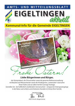 EIGELTINGEN AMTS- UND MITTEILUNGSBLATT Kommunal