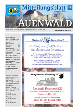 KW 13 vom 26.3.2015