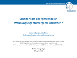 Scheitert die Energiewende an WEG?